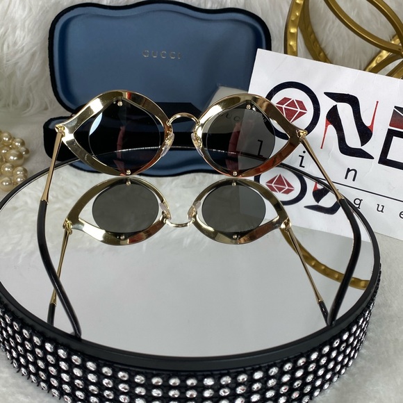 💄Gucci 😎 Sunglasses Cat eye🐅 - Picture 7 of 8